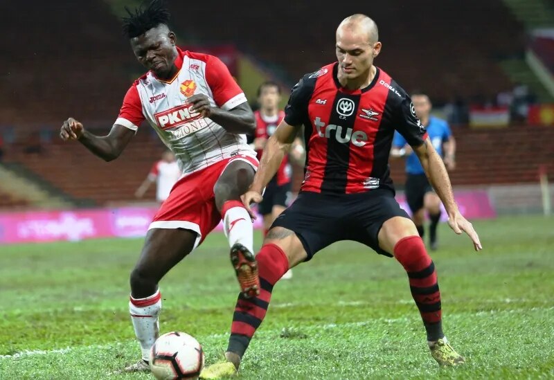 Cầu thủ Bangkok United trong buổi thi đấu