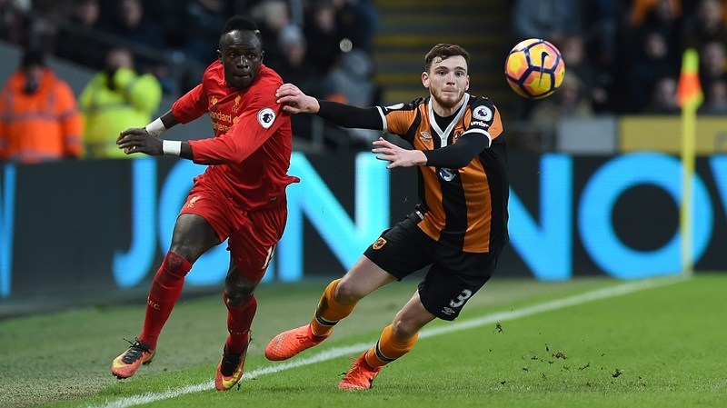 Robertson thi đấu trong màu áo CLB Hull City